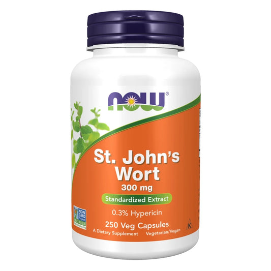 Supplements, St. John'S Wort (Hypericum Perforatum) 300 Mg, Standardized Extract, 250 Veg Capsules