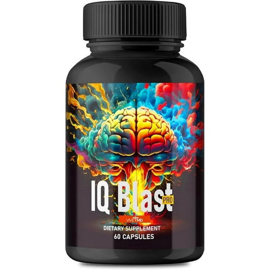 IQ Blast Pro Capsules, Iqblast Pro Brain Supplements for Memory and Focus Pills (60 Capsules)