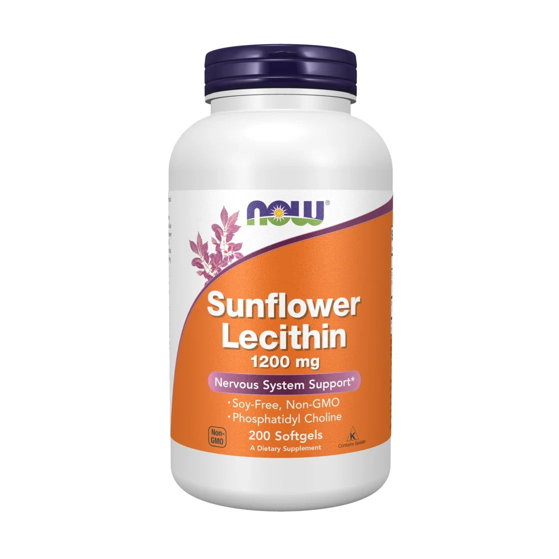 (6 Pack) Supplements, Sunflower Lecithin 1200 Mg with Phosphatidyl Choline, 200 Softgels