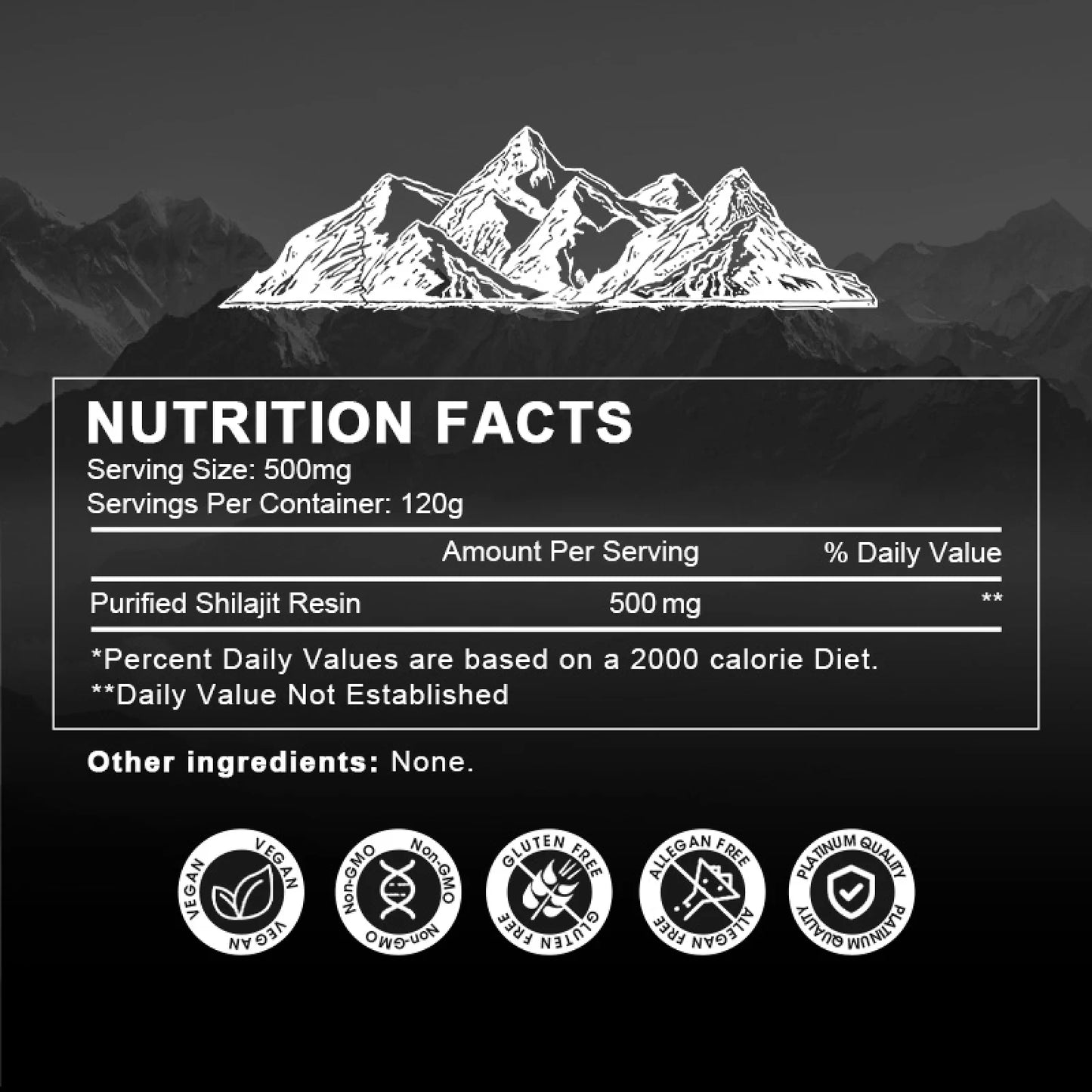 Himalayan Shilajit Resin Supplements 500Mg,Support Immune & Energy for Men and Women,2.1 Oz