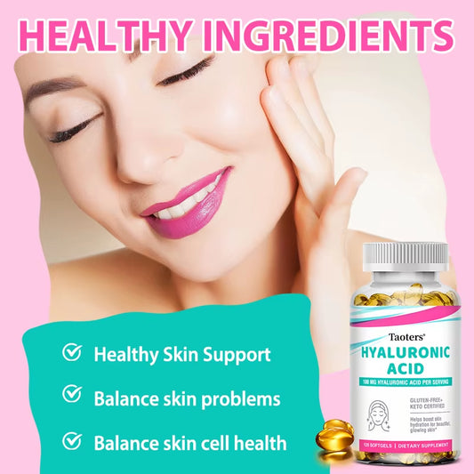 Sodium Hyaluronate Supplements—Antioxidant and Anti-Aging, Supports Skin and Bone Health, Promotes Nutrient Absorption