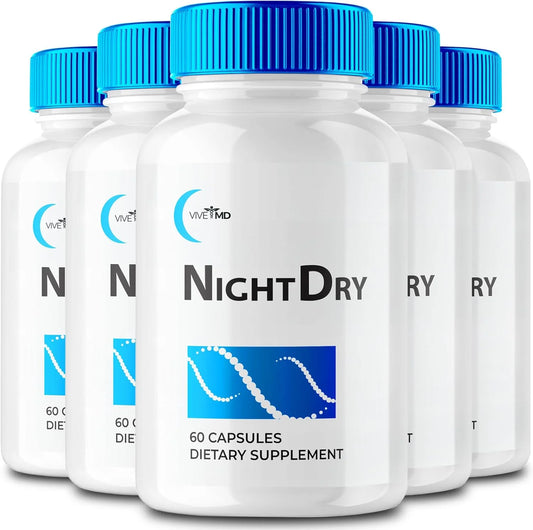Nightdry Capsules Prostate Supplements for Men, Night Dry Pills Prostate Health Supplements (5 Pack)