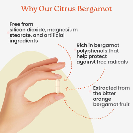 Citrus Bergamot Supplements 500 MG - Heart Health - Supplement for Wellness And