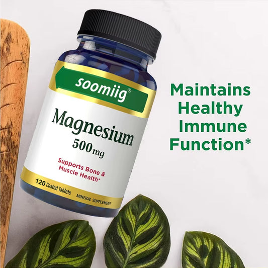 Magnesium Supplements - Supports Deep Sleep, Promotes Muscle Growth, Bone, Brain, Heart Health and Improves Absorption