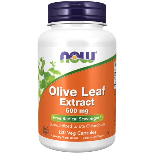 Supplements, Olive Leaf Extract 500 Mg, Free Radical Scavenger*, 120 Veg Capsules