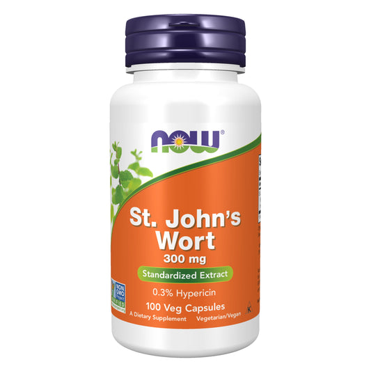 Supplements, St. John'S Wort (Hypericum Perforatum) 300 Mg, Standardized Extract, 100 Veg Capsules