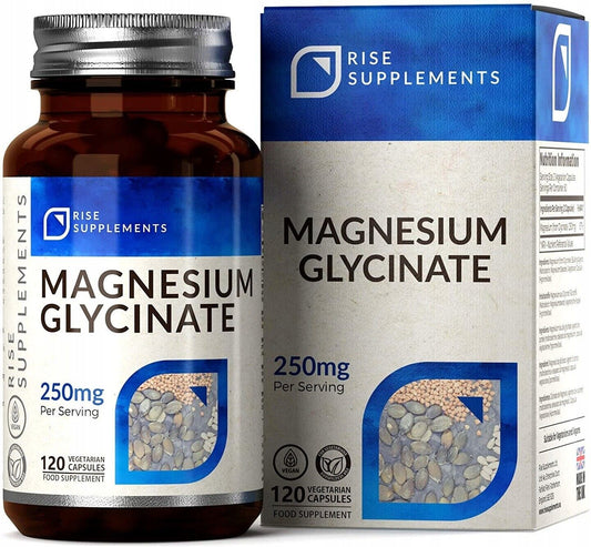 Rise Supplements Magnesium Glycinate 250Mg 120 Capsules