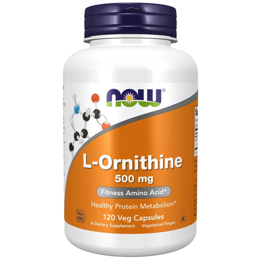 Supplements, L-Ornithine (L-Ornithine Hydrochloride) 500 Mg, Amino Acid, 120 Veg Capsules