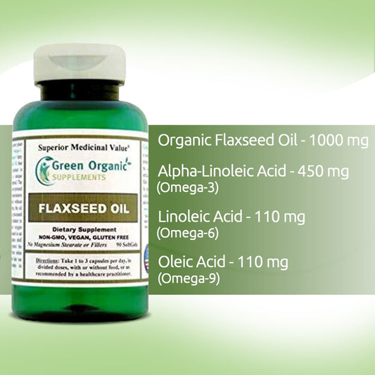 Green Organic Supplements' Flaxseed Oil