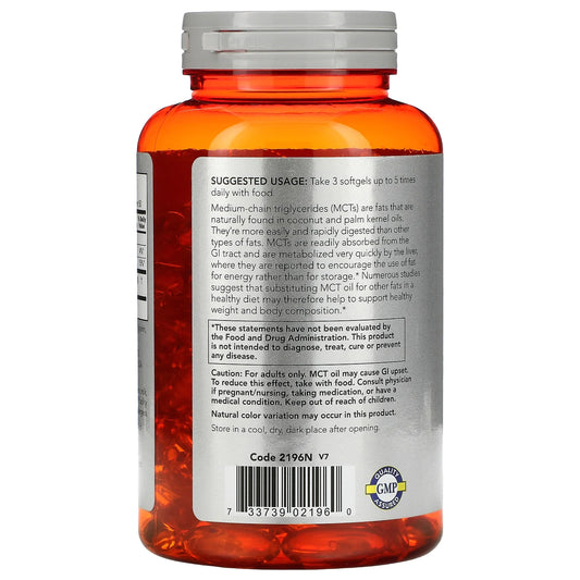 Sports MCT Oil Weight Management, Dietary Supplements, 1000 Mg, 150 Count