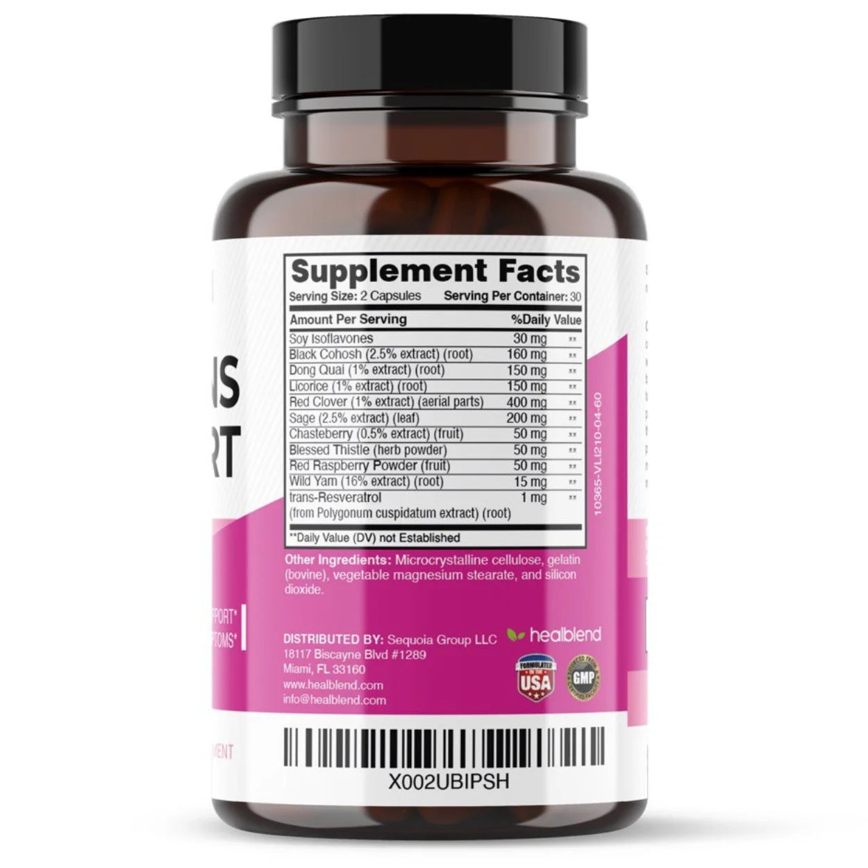 Women'S Support Supplements - Reduces Menopause Symptoms, Hormonal Balance, Promote Healthy Mood - 60 Capsules