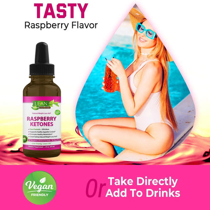 Weight Loss Keto Raspberry Ketone Drops 60 Ml Appetite Suppressant Fat Burner Diet Energy Supplement Metabolism Booster That Work for Belly for Men and Women Slim Faster than Gummy Pill Capsule Tea