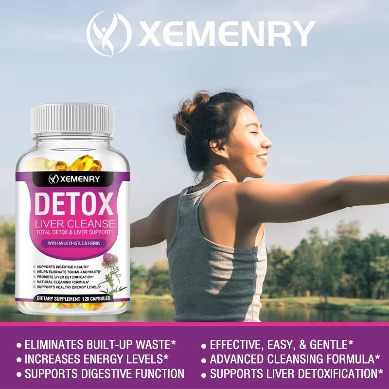 Liver Cleanse Detox - Liver Support Supplements to Enhance Liver Health and Support Gut Health