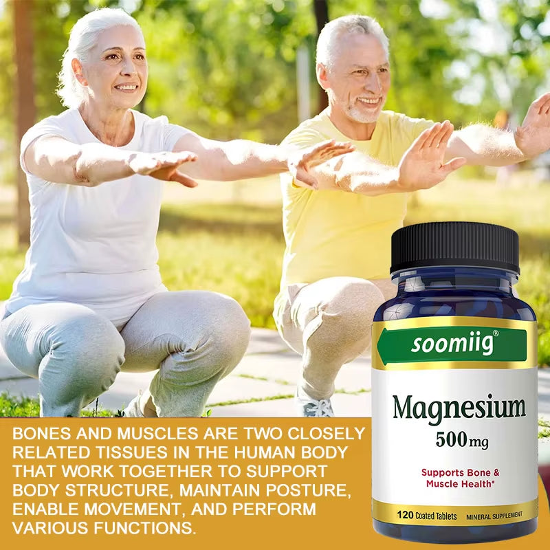 Magnesium Supplements - Supports Deep Sleep, Promotes Muscle Growth, Bone, Brain, Heart Health and Improves Absorption