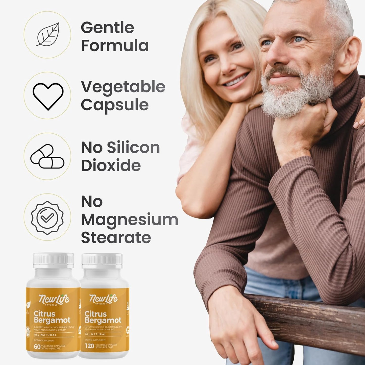Citrus Bergamot Supplements 500 MG - Heart Health - Supplement for Wellness And