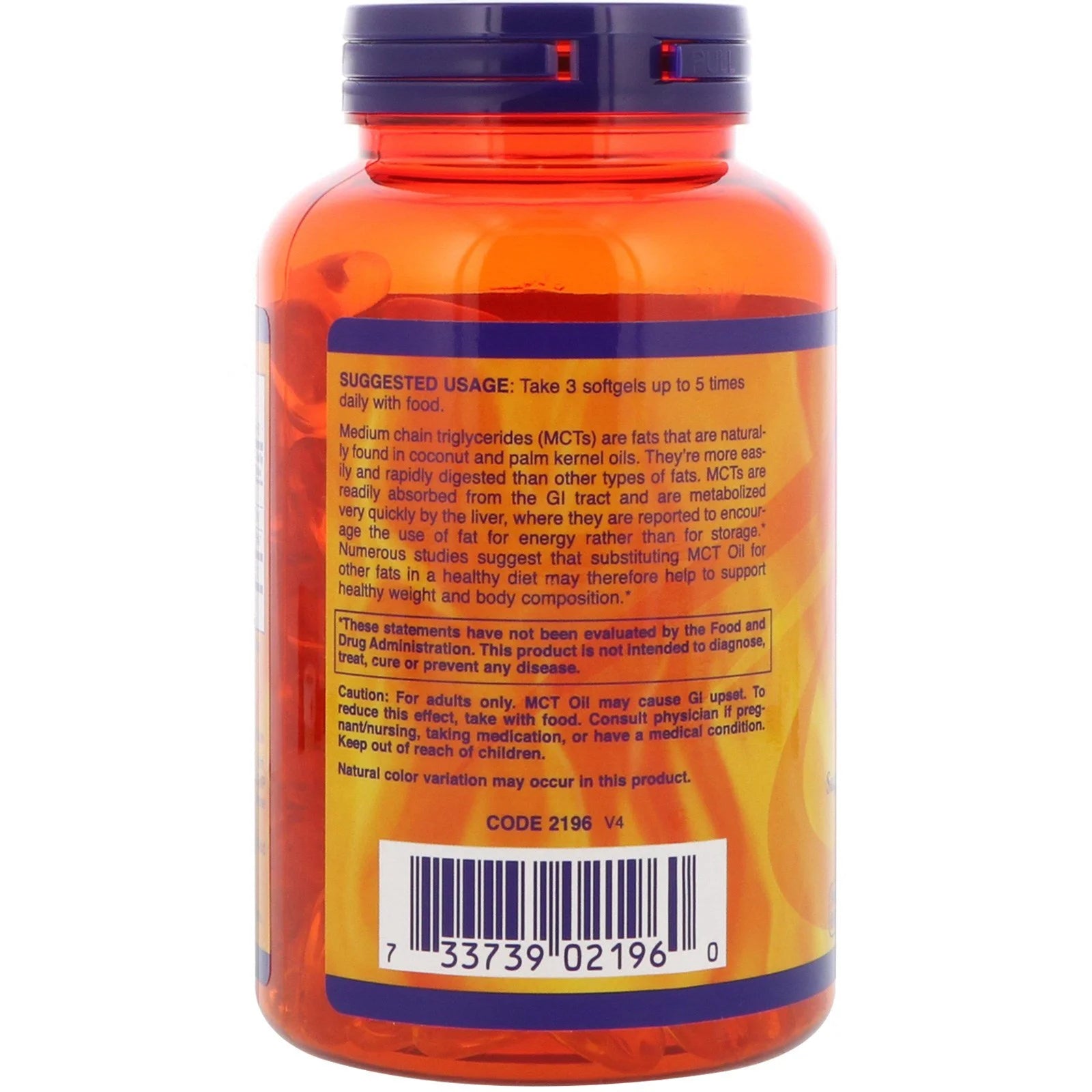 Sports MCT Oil Weight Management, Dietary Supplements, 1000 Mg, 150 Count