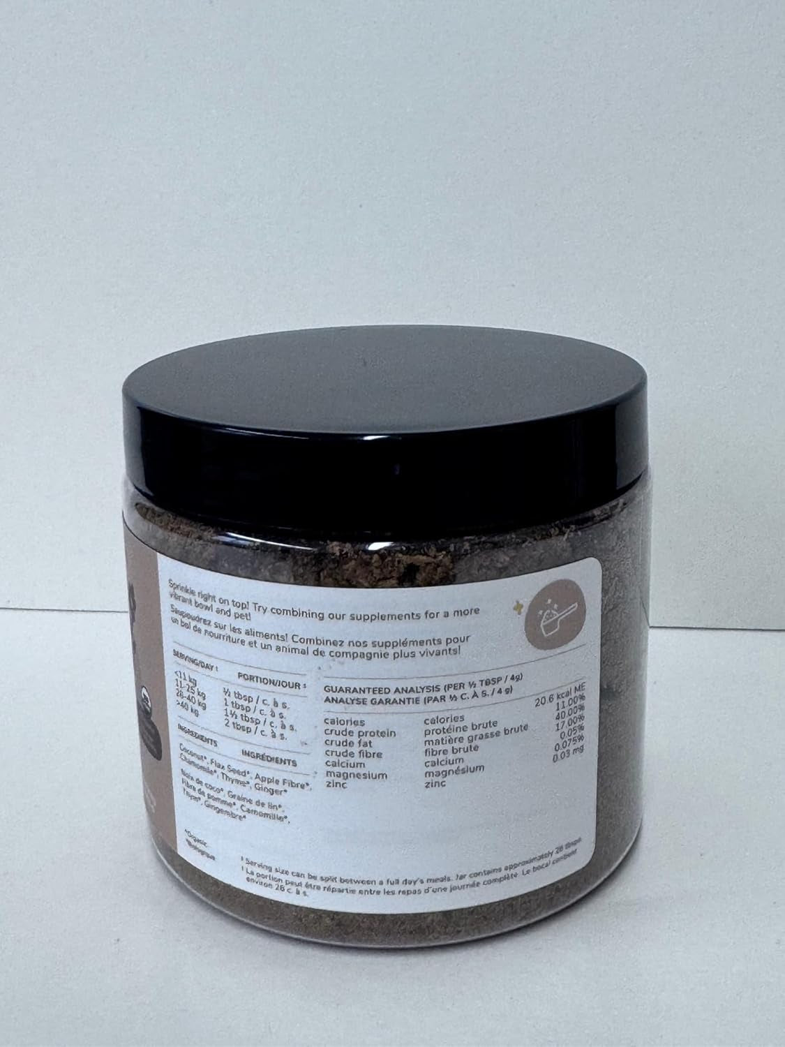 Healthy Calm Supplement for Dogs & Cats - Vet Formulated Natural Formula with Organic Chamomile, Thyme, Apple Pomace, Ginger and Coconut- Made in USA - 8 Oz (Large)