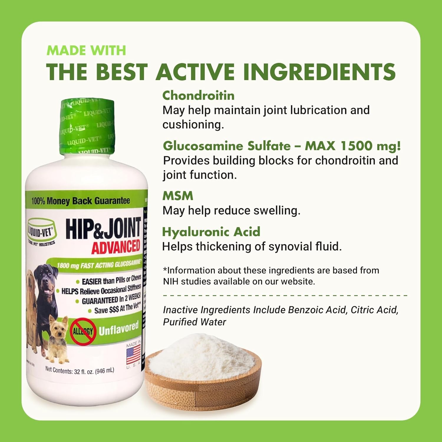 K9 Hip & Joint Advanced Formula, Unflavored, 32 Oz
