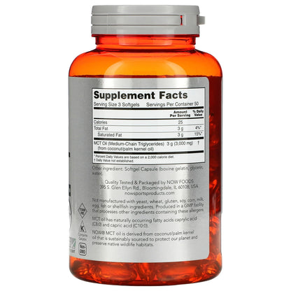 Sports MCT Oil Weight Management, Dietary Supplements, 1000 Mg, 150 Count
