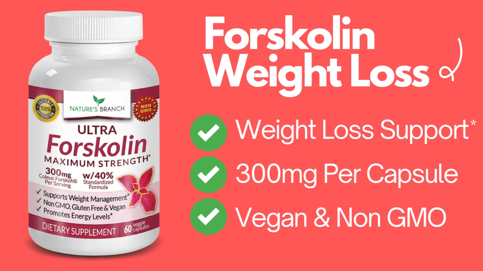 Forskolin for WEIGHT LOSS Supplements | Maximum Strength, Men & Women | USA MADE