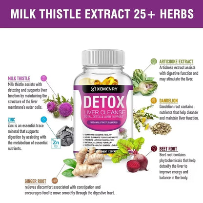 Liver Cleanse Detox - Liver Support Supplements to Enhance Liver Health and Support Gut Health