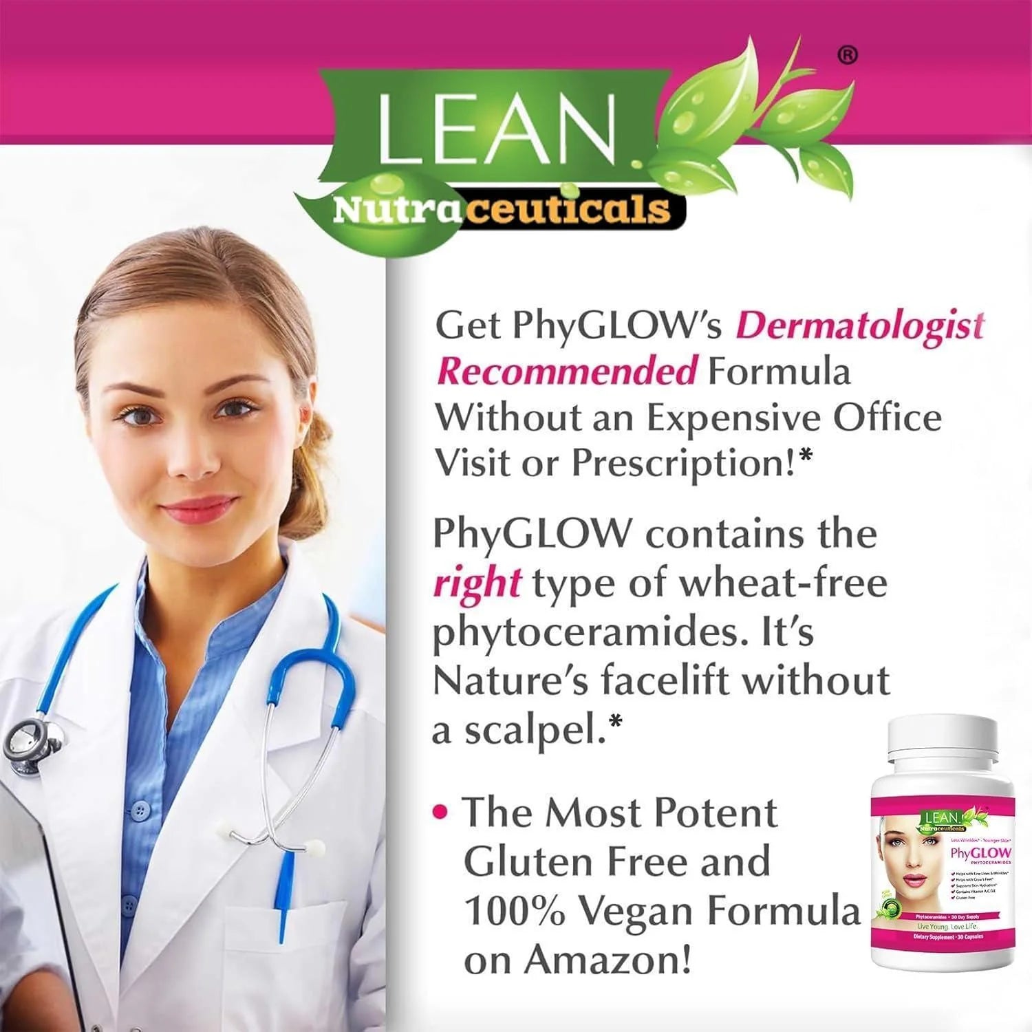 Skin Care Phytoceramides, 90 Day Hydration Focus Super Ceramide Supplements for Women and Men, Wrinkle Support Factor Pills, Give Youth to the Face with Multivitamin A, C, D, E Gluten Free 90 Capsules