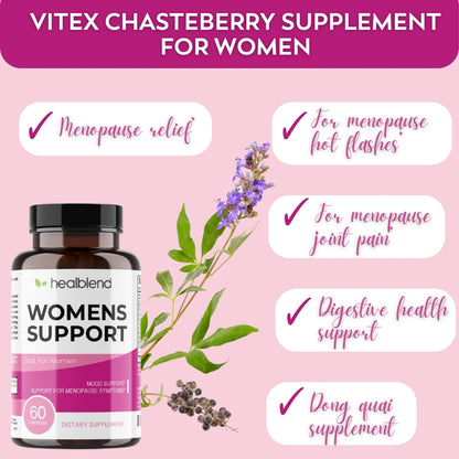 Women'S Support Supplements - Reduces Menopause Symptoms, Hormonal Balance, Promote Healthy Mood - 60 Capsules