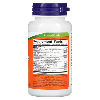 Supplements, Menopause Support, Blend Includes Standardized Herbal Extracts and Other Nutrients, 90 Veg Capsules