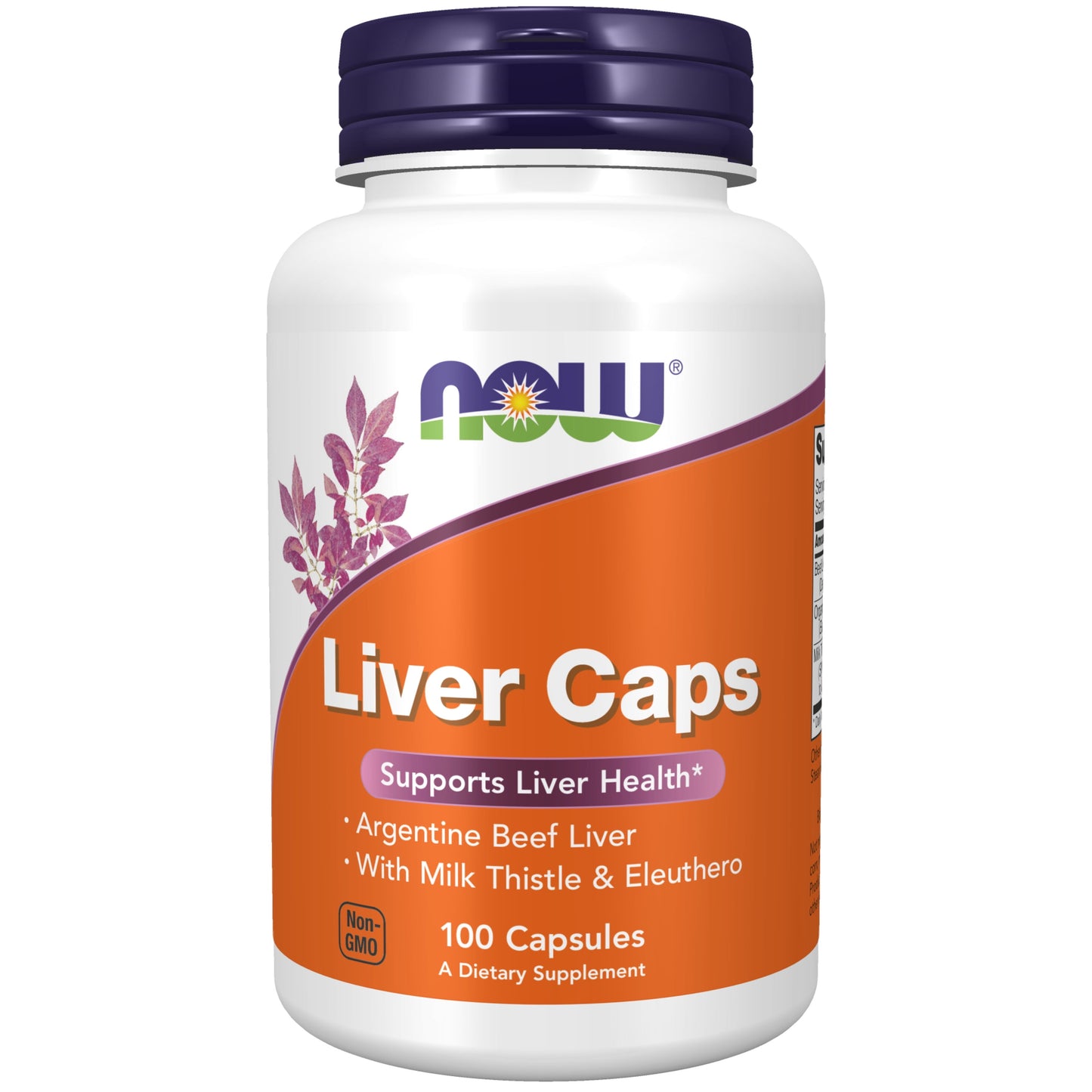 Supplements, Liver Caps with Milk Thistle and Eleuthero, Supports Liver Health*, 100 Capsules