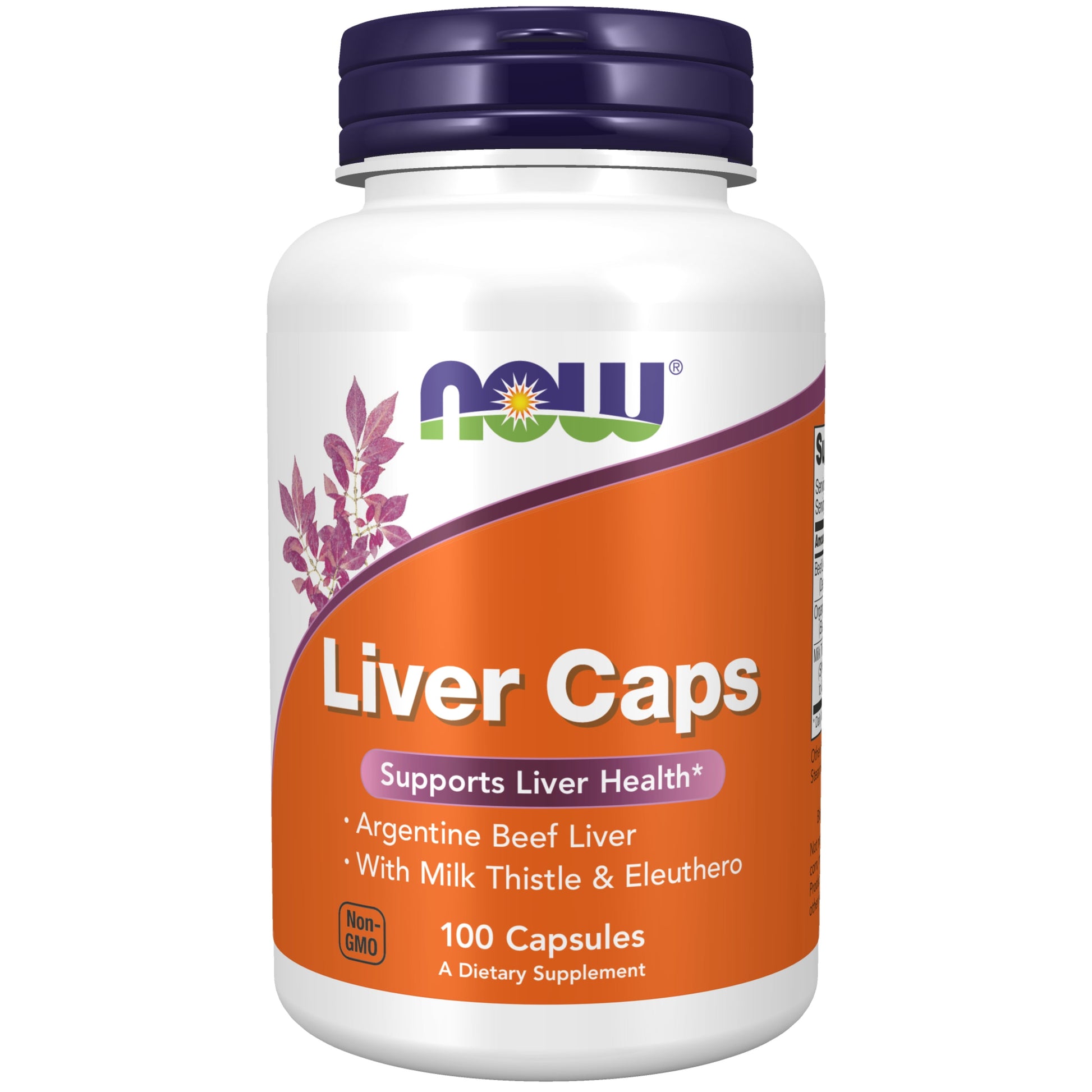Supplements, Liver Caps with Milk Thistle and Eleuthero, Supports Liver Health*, 100 Capsules