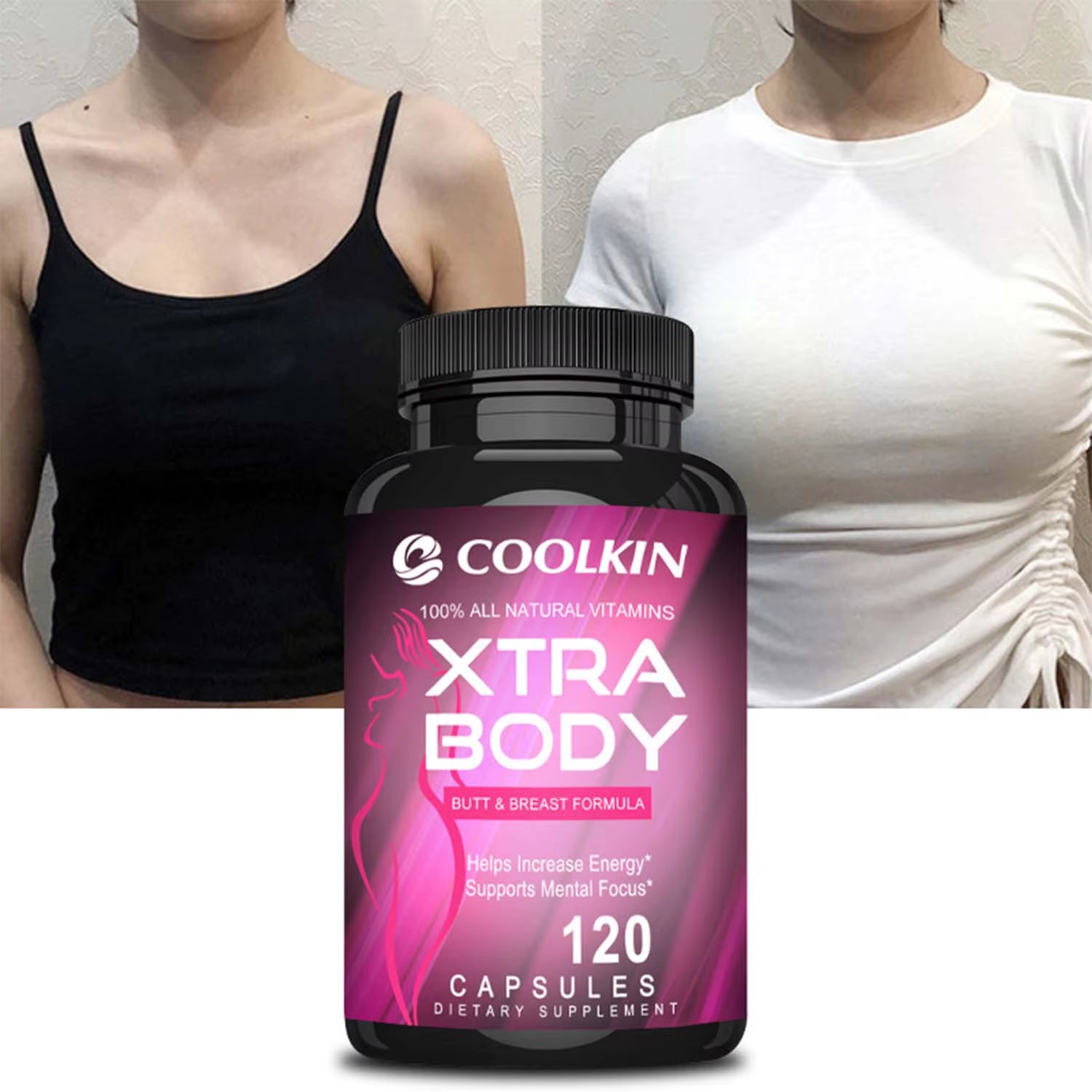 Women'S Health Supplements - Enhance Natural Curves, Anti-Sagging - 120 Capsules