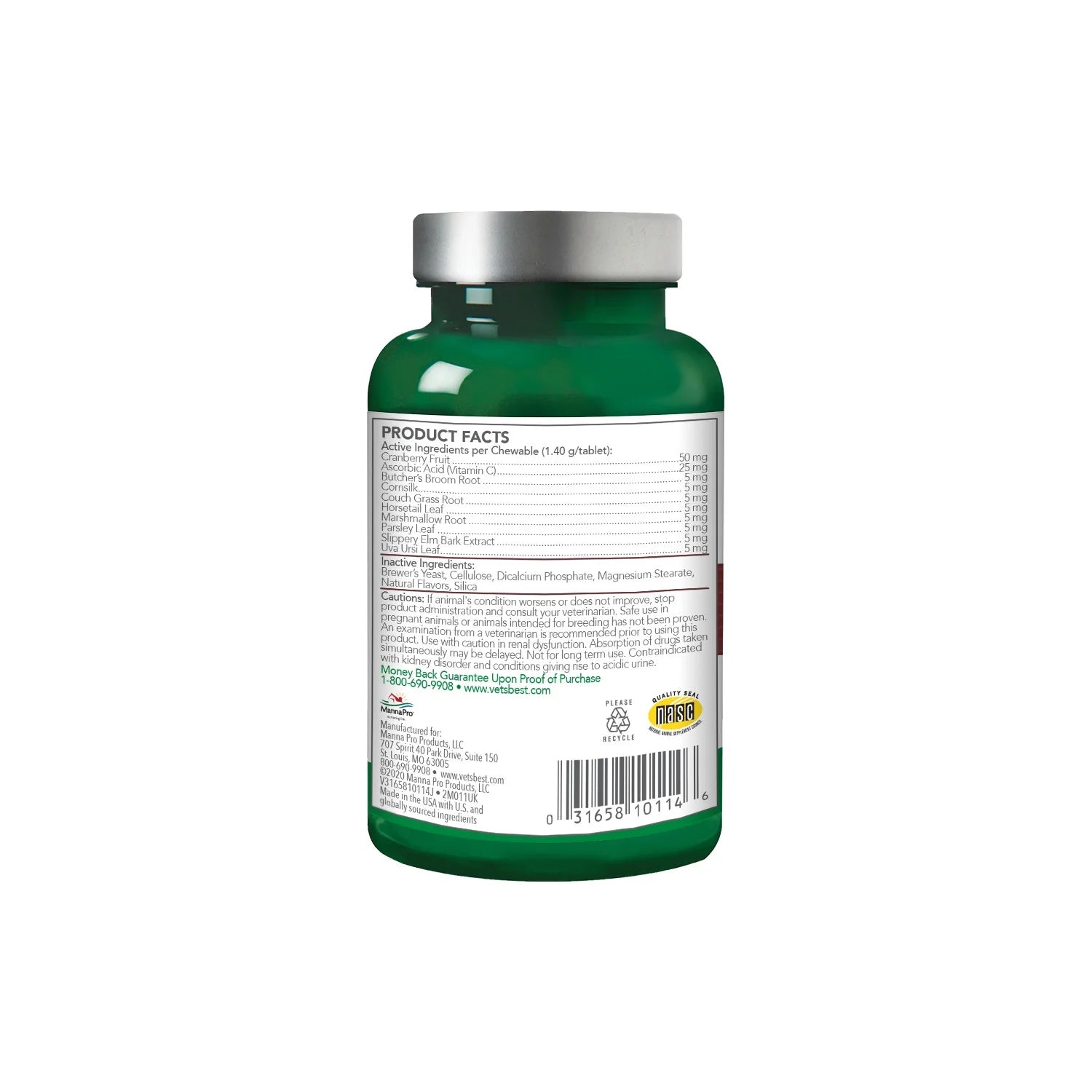 Urinary Tract Support Supplements for Cats - 60 Chewable Tablets