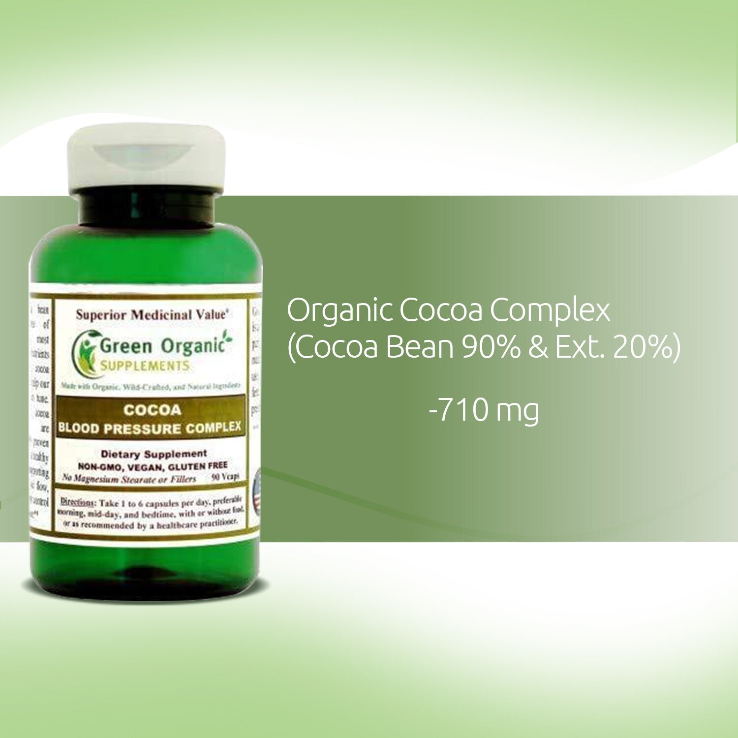Green Organic Supplements' Blood Pressure, Cocoa